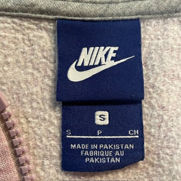 NIKE Heritage Full Zip Heather Mauve Bomber Jacket - Size Small - Picture 6 of 8